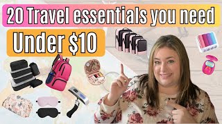 20 Travel Essentials under 10  Summer 2024  budgettravel [upl. by Annaid]