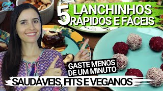 5 LANCHES muito FÁCEIS RÁPIDOS e SAUDÁVEIS  Antiinflamatórios e veganos [upl. by Rich484]