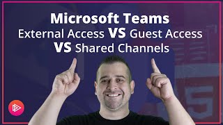 Microsoft Teams External Access VS Guest Access VS Shared Channels [upl. by Ativoj]