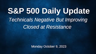 SampP 500 Daily Market Update for Monday October 9 2023 [upl. by Beata988]