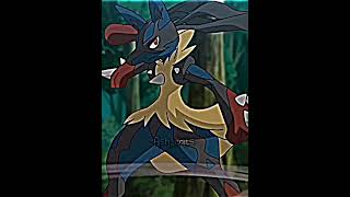 Ash greninja vs Ashs mega lucario  who is strongest 💪shorts pokemon [upl. by Iruj]