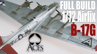 172 Airfix B17 Flying Fortress Model Kit Tutorial Build [upl. by Anniroc155]