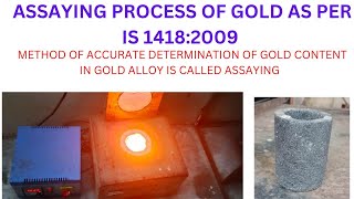 How Test Gold As per IS 1418 GOLD TESTING PROCESS [upl. by Roi]