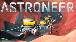 Astroneer  Ep 9  Underground Trade Station and Refinery  Lets Play Astroneer Gameplay [upl. by Rosina545]