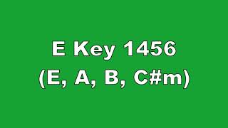 E Key 1456 E A B Cm [upl. by Oinegue]