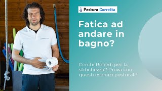 Fatica ad andare in bagno Cerchi Rimedi per la stitichezza Prova con questi esercizi posturali [upl. by Enitnemelc]