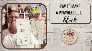 How To Make Pinwheels For the Prairie Point Pinwheel Baby Quilt [upl. by Huntington]