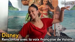 Disney  rencontre avec Cerise Calixte la voix française de quotVaianaquot  franceinfo [upl. by Brod]