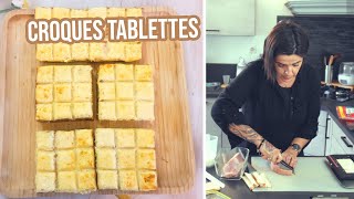 CROQUES TABLETTES RACLETTE avec le moule tablettes GuyDemarle [upl. by Nordna]