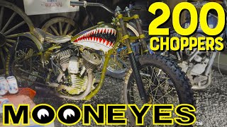 Every Custom Motorcycle at MOONEYES 31 4K 1 hour and 30 minutes of Choppers [upl. by Ree]