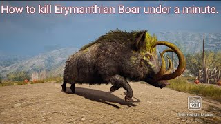 Assassins Creed® Odyssey easiest way to kill ERYMANTHIAN BOAR under a minute [upl. by Lulu]