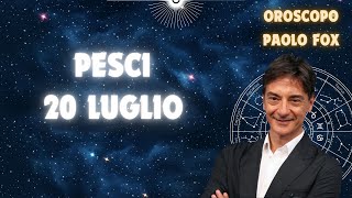 Pesci ♓️ Loroscopo di Paolo Fox  20 Luglio 2024  Guai a chi critica i vostri figlioletti [upl. by Burbank]