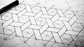 Hexagons Weaved How To Draw [upl. by Atnahs]