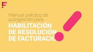 Tutorial Habilitación de Resolución de Facturación [upl. by Elset]