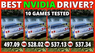 Best NVIDIA driver for Fortnite Valorant Apex Legends  49709 vs 52802 vs 53713 vs 53734 [upl. by Yeleek249]