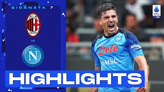 MilanNapoli 12  Il Cholito trascina il Napoli Gol e Highlights  Serie A TIM 202223 [upl. by Ynaffyt]