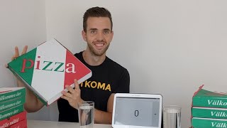 Rekordförsök  Vi Ska Äta 13 Pizzor livestream [upl. by Donelu]