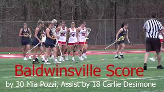 Girls Varsity Lacrosse Baldwinsville VS West Genesee 4142022 [upl. by Streeter]