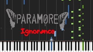 Paramore  Ignorance Original Piano Tutorial ♫ [upl. by Llednil]