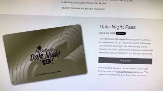 Applebees Date Night Pass let down [upl. by Addie]