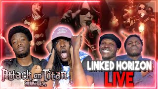 BEST ￼CONCERT Attack On Titan Linked Horizon Guren no Yumiya Live Reaction [upl. by Elacsap]