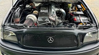 50PSI Turbo Diesel Tacoma  4l80e Swap OM606 [upl. by Remark]