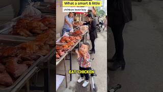 What a smart and little chicken lover boy 😱 inenglish [upl. by Campney]