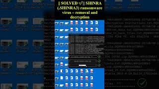 SHINRA SHINRA3 ransomware virus shorts trending ransomware [upl. by Ssyla]