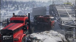 SnowRunner PS4Ep 126  Mods Kola Peninsula Lake Kovd Imandra quotLogs nr quot English [upl. by Brinn]