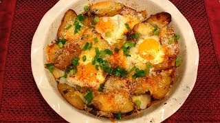 Simply amp Delicious Baked Potatoes With Eggs And Cheese [upl. by Gatian]