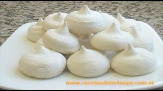 Receta de Merengue  Merenguitos  Suspiros  Recetas de Torta YA [upl. by Stevana]