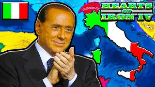 RISE OF SILVIO BERLUSCONI FULL MOVIE Hearts of Iron 4 [upl. by Notnilk]