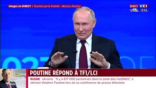 Vladimir Poutine  quotNous nous tenons prêts à poursuivre nos interactions avec la Francequot [upl. by Nilknarf]