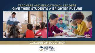 Georgia Southern University College of Education Graduate Degree Programs [upl. by Dav]