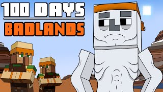 100 Days  Minecraft BADLANDS [upl. by Emsoc268]