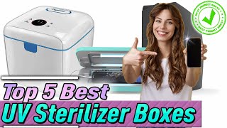 Best UV Sterilizer Box Top 5 Review 2023 Buying Guide [upl. by Akeemahs332]