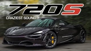 BEST SOUNDING MCLAREN 720s IN THE WORLD Titanium F1 Exhaust  Free Flow Downpipes [upl. by Llebana]