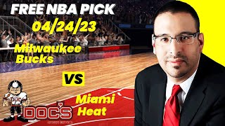 NBA Picks  Bucks vs Heat Prediction 4242023 Best Bets Odds amp Betting Tips  Docs Sports [upl. by Bannon892]