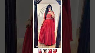 Woman Beautiful Red Anarkalimeesho fashion viralvideos shortsviral trending ytshorts yt [upl. by Noiztneb]