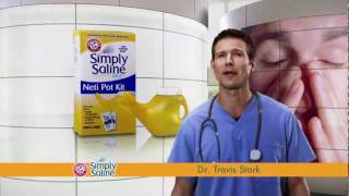 ARM amp HAMMER™ Simply Saline™ Neti Pot  Featuring Dr Travis Stork [upl. by Ailuy]