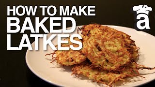 Healthy Baked Latkes  Cooking With Abbey [upl. by Ainorev]