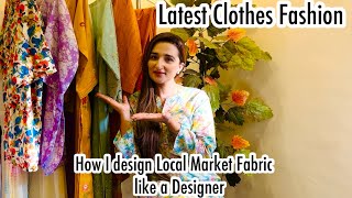 How I designed Local Market Fabric Like a Designer wearNew Ideas amp PrintsLatest clothes Fashion [upl. by Hauge480]