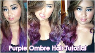 Purple Ombre Hair Tutorial  Bella Rodriguez [upl. by Belding]