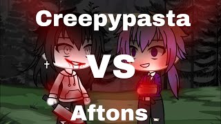 Aftons vs Creepypasta  gacha singing battle  fnaf [upl. by Ellga511]