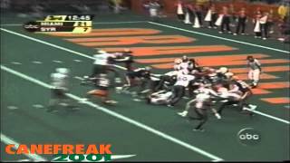 2002 Miami Hurricanes vs Syracuse Highlights [upl. by Bowyer]