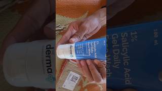 Derma Salicylic acid gel daily facewash derma dermatologist skincare facewash dermaheal shots [upl. by Yema]