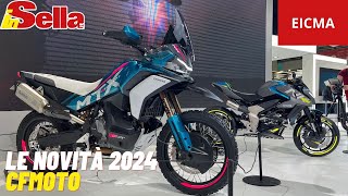 CFMoto a Eicma 2023 dalla 450 MT alla futura NK 125 novità per tutti [upl. by Pontias]