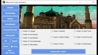 Mbot Job Script Generator  Mr Exam  sro [upl. by Eerrehs]