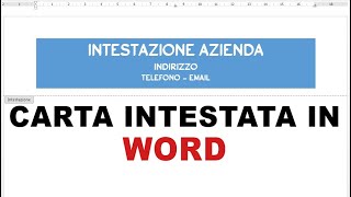 03 Collegare intestazione a capitoli  Tutorial Word [upl. by Kathrine622]