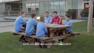 Interview with Leo Messi in La Masia [upl. by Qiratla913]